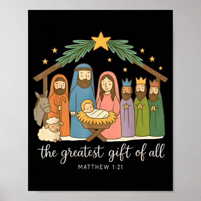 The Greatest Of All Nativity Jesus Christian Chris Poster (Vorne)