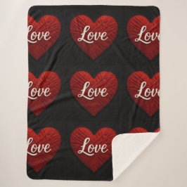 "The Greatest of These" Sherpa Yarn Look Blanket Sherpadecke