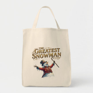 The Greatest Snowman Funny Musical Parody Tote Bag Tragetasche