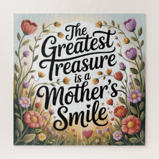 The Greatest Treasure Is A Mother's Smile Puzzle