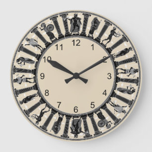 The Greek Deities Wall Clock Große Wanduhr