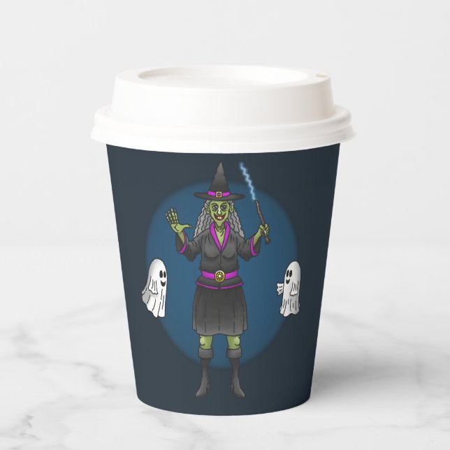 The Green Witch and the Ghosts Pappbecher (Vorderseite)