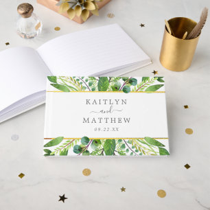 The Greenery & Gold Wedding Collection Gästebuch
