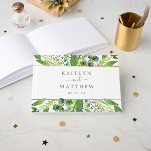 The Greenery & Gold Wedding Collection Gästebuch