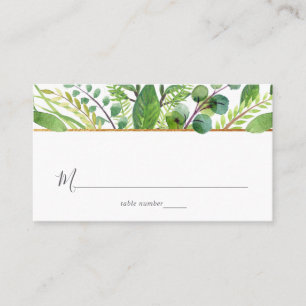 The Greenery & Gold Wedding Collection Platzkarte