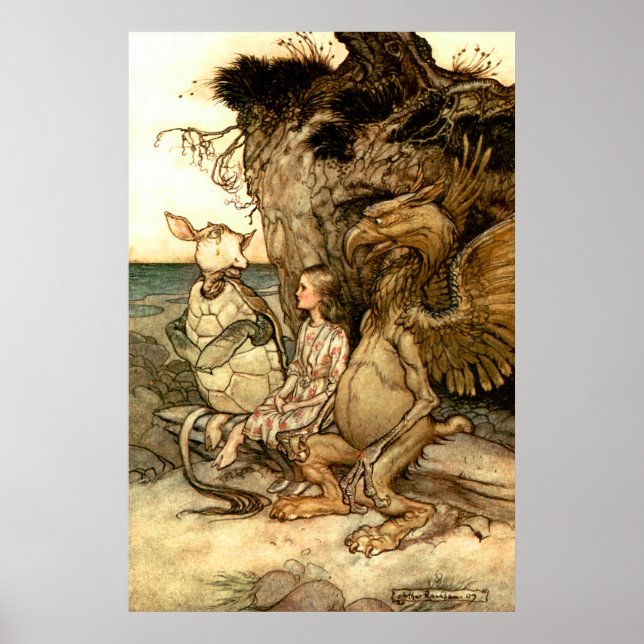 'The griffin and the Mock Turtle' Poster (Vorne)