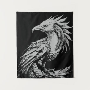 "The Griffon" - Anpassbare Farbe Wandteppich
