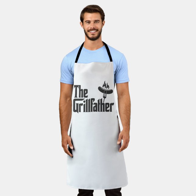 The Grill father Funny BBQ Dad Gift Schürze (Getragen)