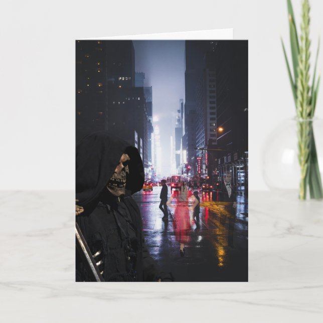 The Grim Reaper Halloween Dankeskarte (Vorderseite)