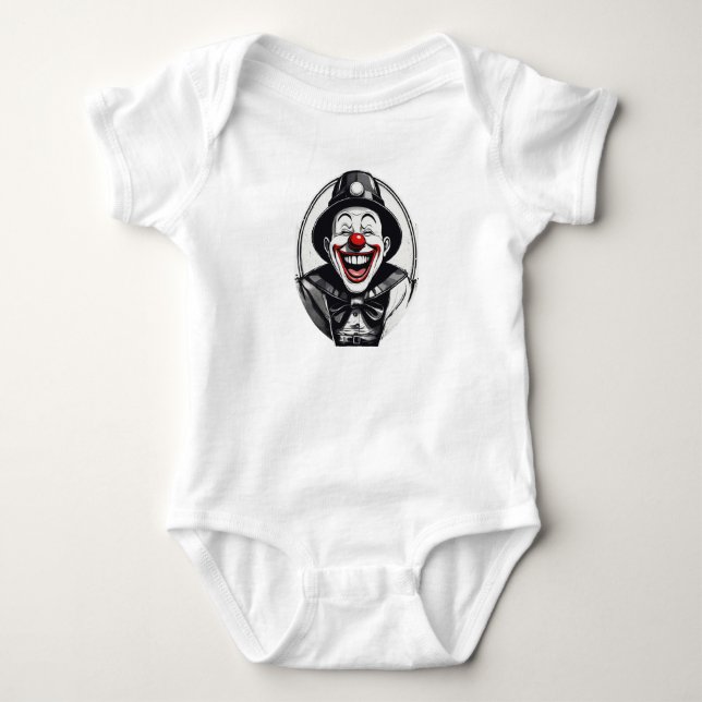 "The Grin - Dark Joker Logo Design" Baby Strampler (Vorderseite)