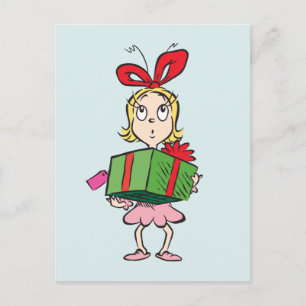 The Grinch Cindy-Lou Who - Holding Present Postkarte