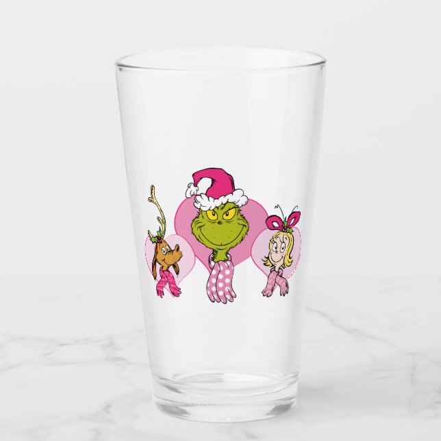 The Grinch Crew in Pink Valentine's Portrait Glas (Vorderseite)