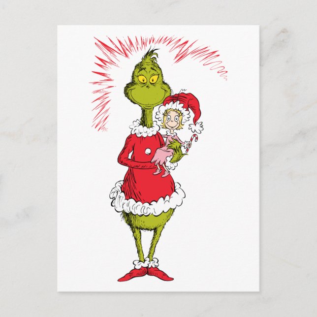 The Grinch Holds Cindy Lou Who Postkarte (Vorderseite)