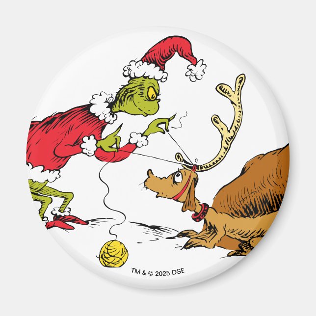 The Grinch Prepares Max the Reindeer Magnet (Vorne)