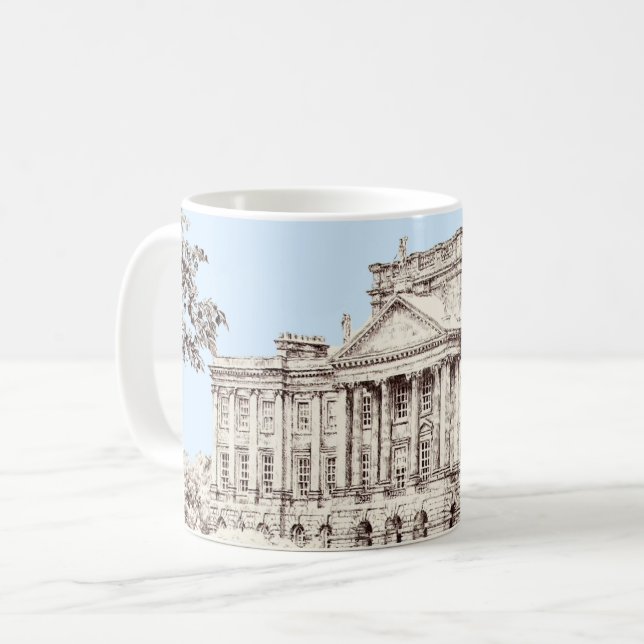 "The Grounds at Pemberley" (änderbar) - Tasse (Vorderseite Links)