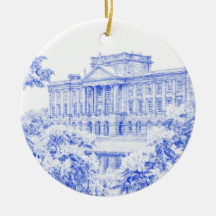 The Grounds at Pemberley (Blue) - Keramik Ornament