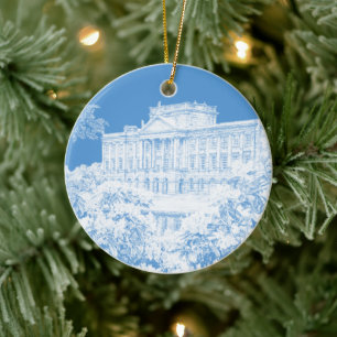 The Grounds at Pemberley (Blue & White) - Keramik Ornament
