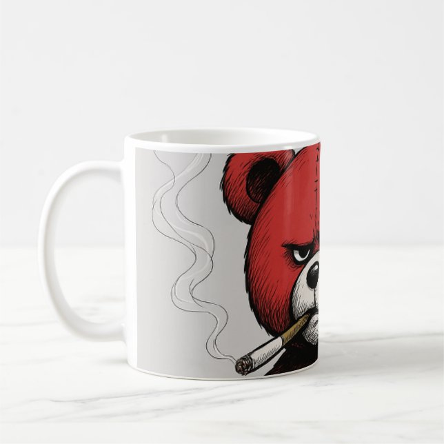 "The Grumpy Bär of Fortune" Kaffeetasse (Links)