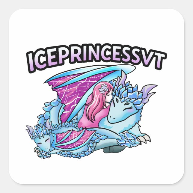 The Guardian's Embrace  Quadratischer Aufkleber (Vorderseite)