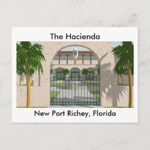The Hacienda Hotel: New Port Richey FL: Post Card Postkarte