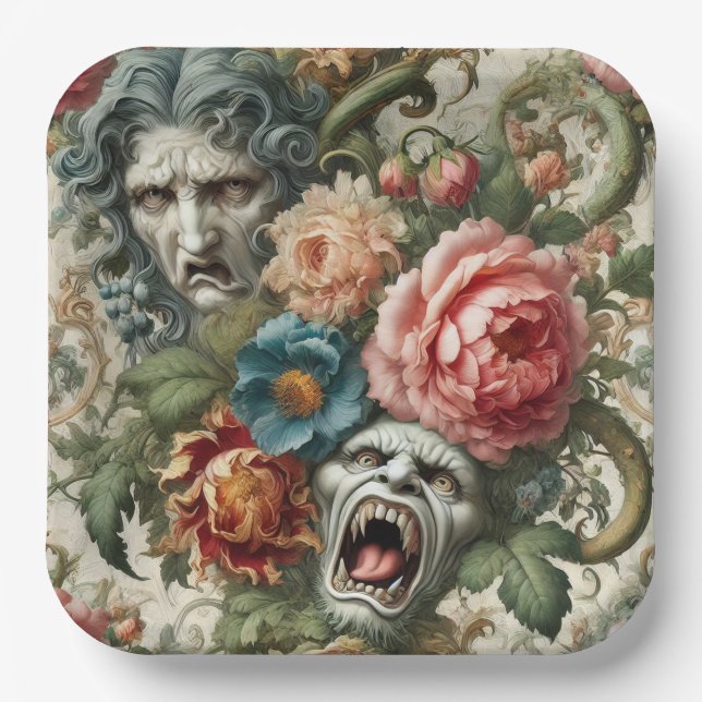 The Hag & the Howl – Gothic Victorian Pappteller (Vorderseite)