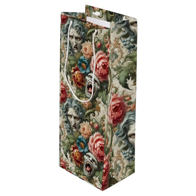 The Hag & the Howl - Gothic Viktorianisch Geschenktüte Für Weinflaschen (Vorderseite Schrägansicht)
