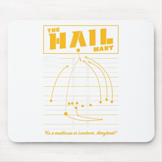 The Hail Mary - Washington Mousepad (Vorne)