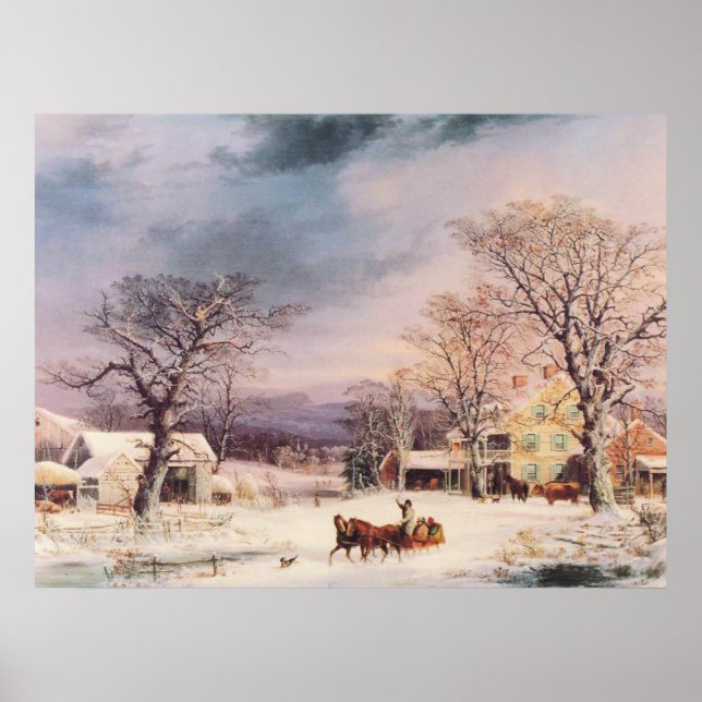 The Half-Way House von George Durrie Poster (Vorne)