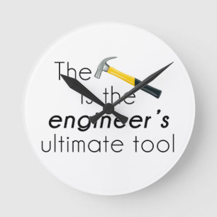 The Hammer Runde Wanduhr