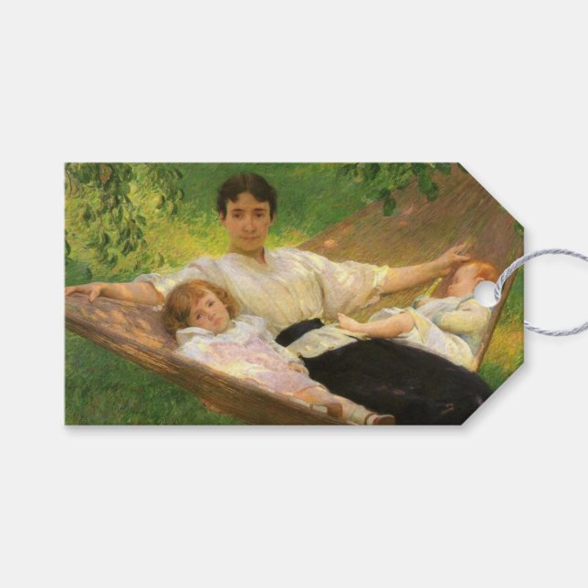 The Hammock (von Joseph DeCamp) Geschenkanhänger (Vorderseite (Horizontal))
