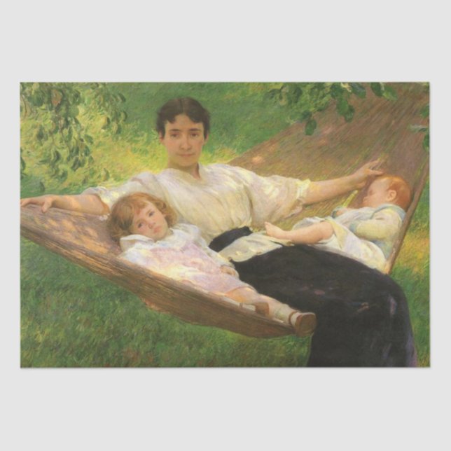 The Hammock (von Joseph DeCamp) Seidenpapier (Vorderseite)