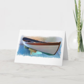 The Hand Crafted Boat Painting Gallery Note Card Karte
