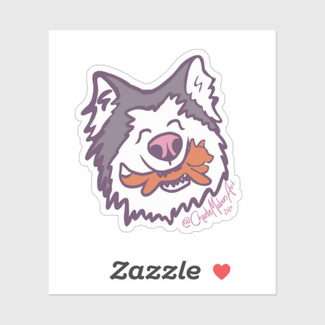 The happiest hoosker sticker  (Blatt)