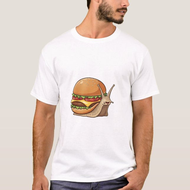 The Happy Burger-Snail T-Shirt (Vorderseite)