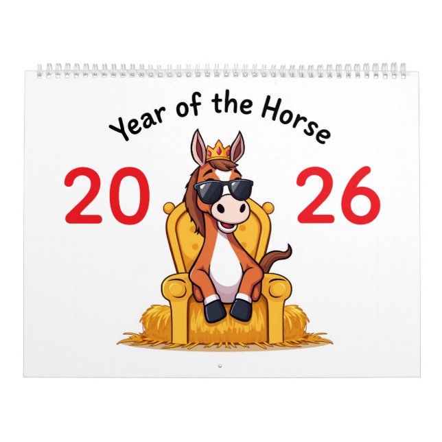 The Happy Horse – 2026 Calendar of Joy Kalender (Titelbild)