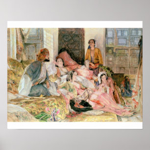 The Harem, c.1850 Poster