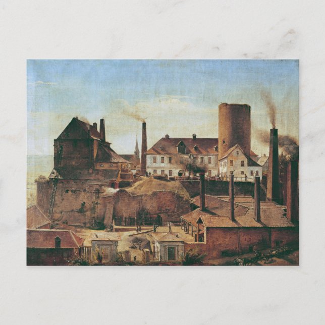 The Harkort Factory at Burg Wetter, c.1834 Postkarte (Vorderseite)