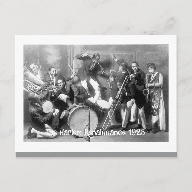 The Harlem Renaissance 1926 – Jazz Era Postcard  Postkarte (Vorderseite)