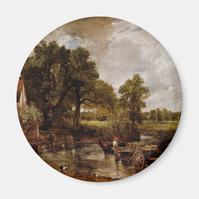 The Hay Wain by Constable John (Beste Qualität) Magnet (Vorne)