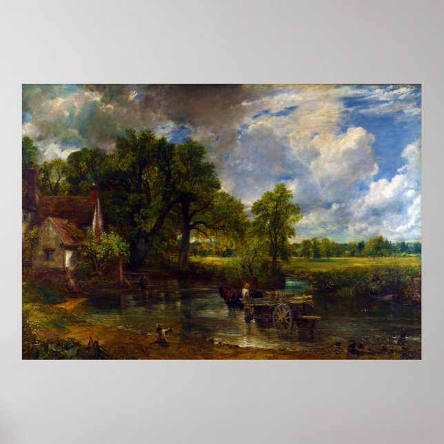 The Hay Wain von John Constable (1821) Poster (Vorne)