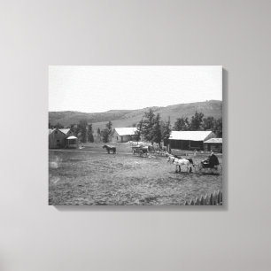 The Haylie Ranch, Crook Landkreis, Wyoming, c.1890 Leinwanddruck