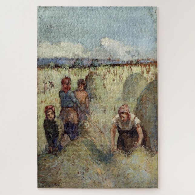 The Haymaking, 1895 - Camille Pissarro Puzzle (Vertikal)