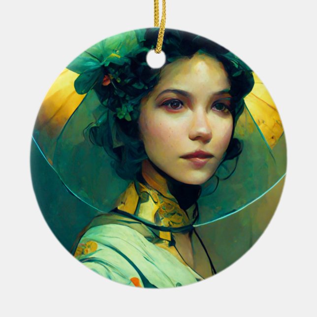 The Headdress Fantasy Sci-Fi Keramik Ornament (Vorne)