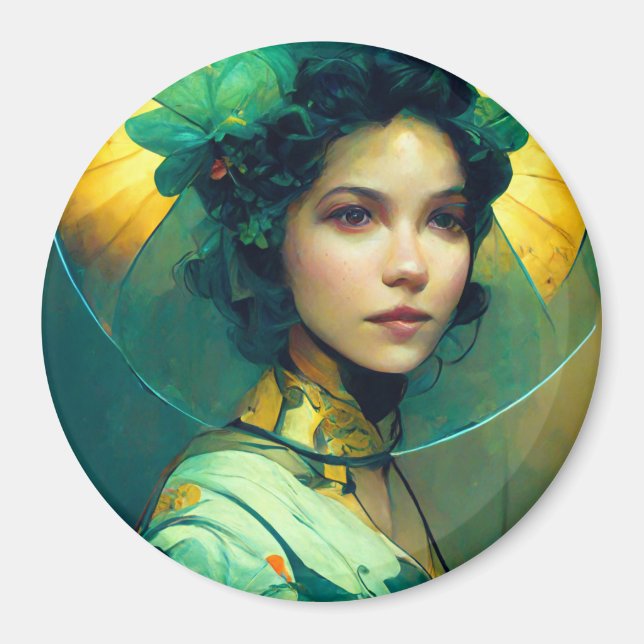 The Headdress Fantasy Sci-Fi Magnet (Vorne)