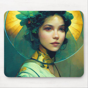 The Headdress Fantasy Sci-Fi Mousepad