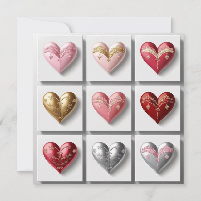 The Heart Collection #1 Elegance Mitteilungskarte (Vorderseite)