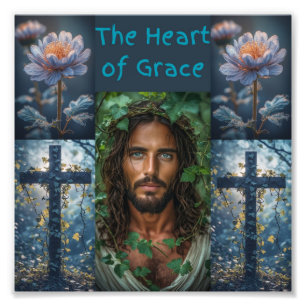 The Heart Of Grace Design 2-Farben-Muster 1 Fotodruck