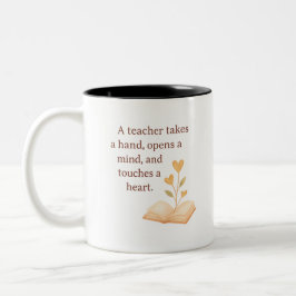 the heart of teaching zweifarbige tasse