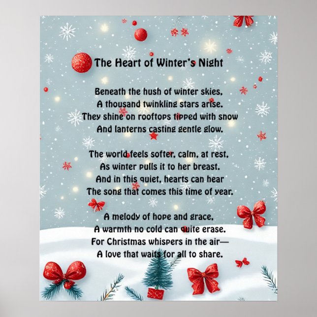 The Heart of Winter’s Night Poster (Vorne)