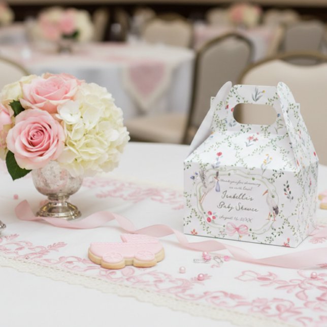 The Heirloom Rose & Ribbon Signature Stork Geschenkschachtel (Von Creator hochgeladen)